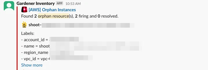 Slack Alert